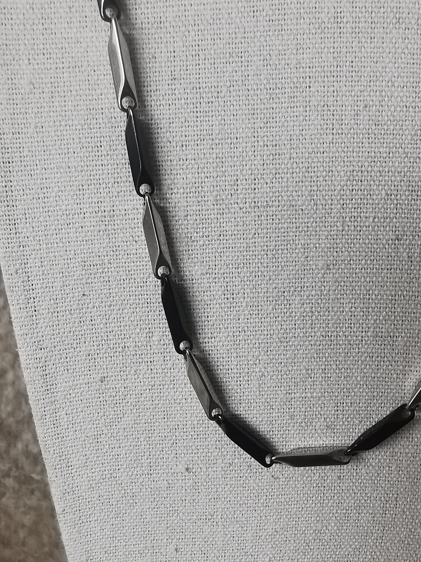 CHAÎNE ÉPIS NOIR ET ARGENT