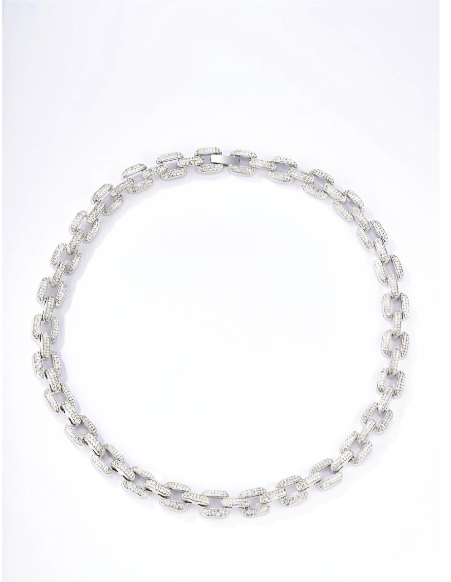 Colliers strass maille carrée