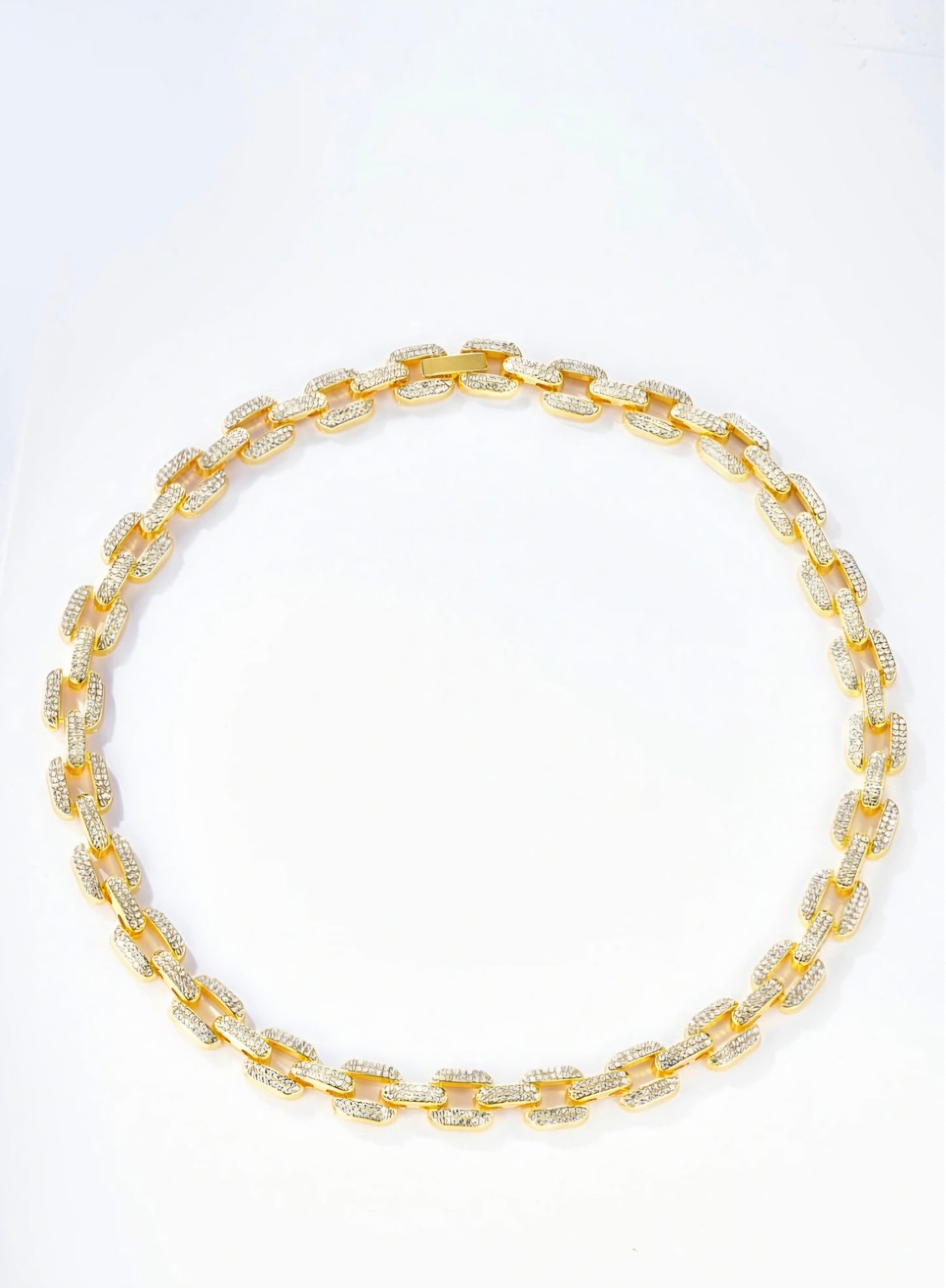 Colliers strass maille carrée