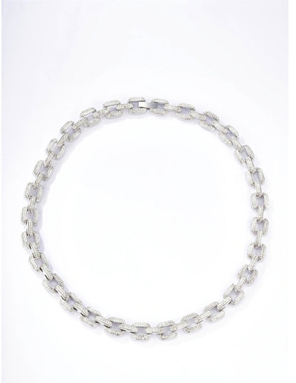 Colliers strass maille carrée